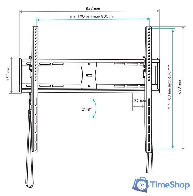 Кронштейн для телевизора VLK TRENTO-42 (черный) - Изображение №8 — Интернет-магазин Time-Shop