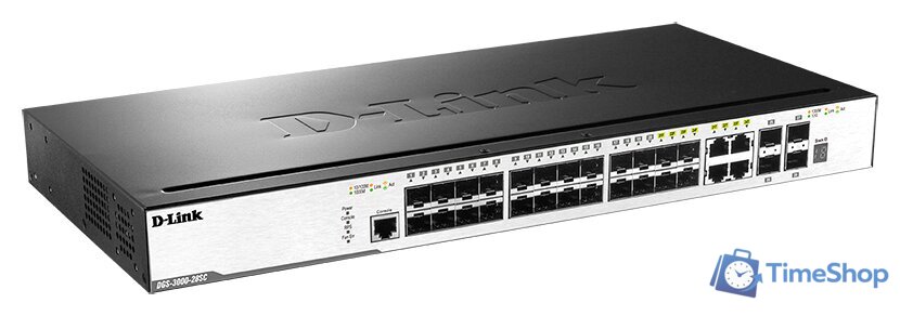 Управляемый коммутатор 2-го уровня D-Link DGS-3000-28SC/A1A - Изображение №2 — Интернет-магазин Time-Shop