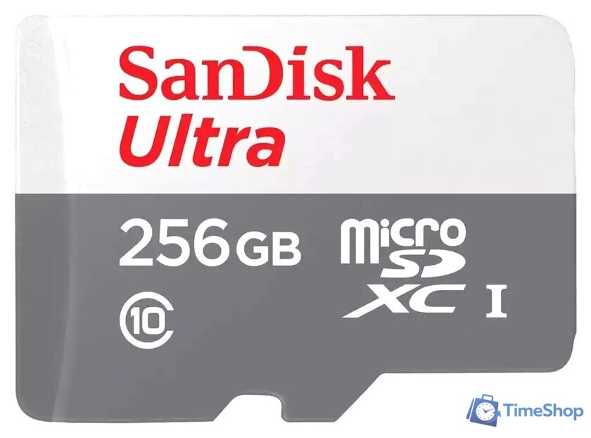 Карта памяти SanDisk Ultra microSDXC SDSQUNR-256G-GN3MN 256GB - Изображение №1 — Интернет-магазин Time-Shop