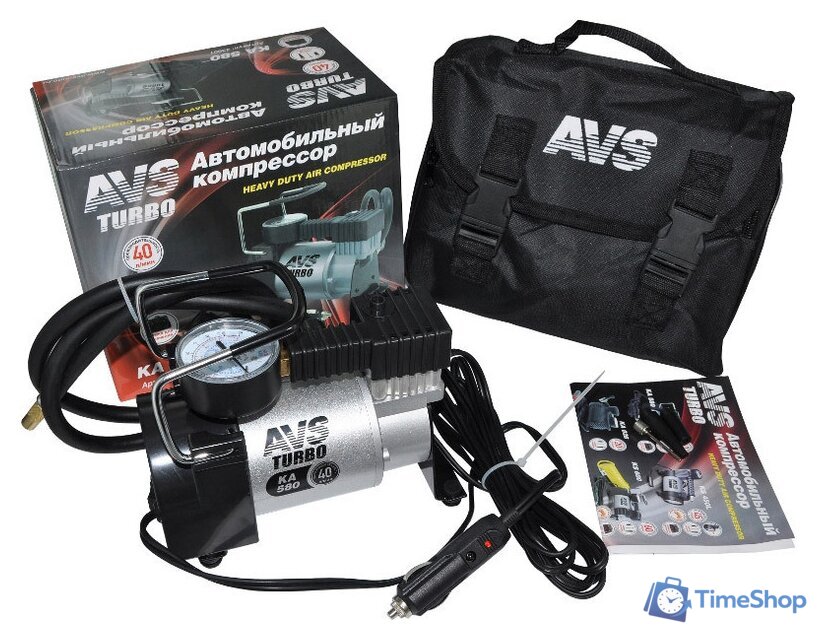 Автомобильный компрессор AVS Turbo KA 580 - Изображение №2 — Интернет-магазин Time-Shop