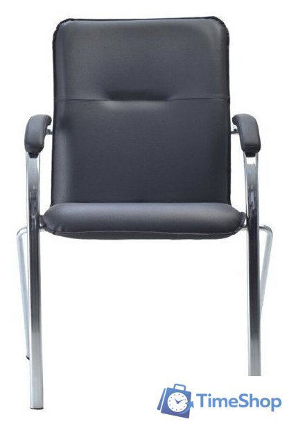 Офисный стул Helmi Самба М HL-F04 344607 (металл хром/экокожа/черный BOX2) - Изображение №3 — Интернет-магазин Time-Shop