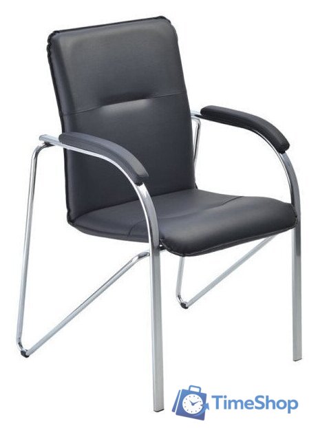 Офисный стул Helmi Самба М HL-F04 344607 (металл хром/экокожа/черный BOX2) - Изображение №2 — Интернет-магазин Time-Shop