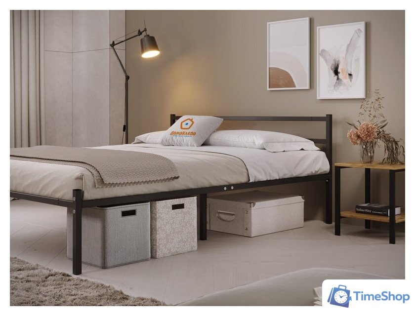 Кровать Домаклево Лофт 140x200 (серый) - Изображение №5 — Интернет-магазин Time-Shop