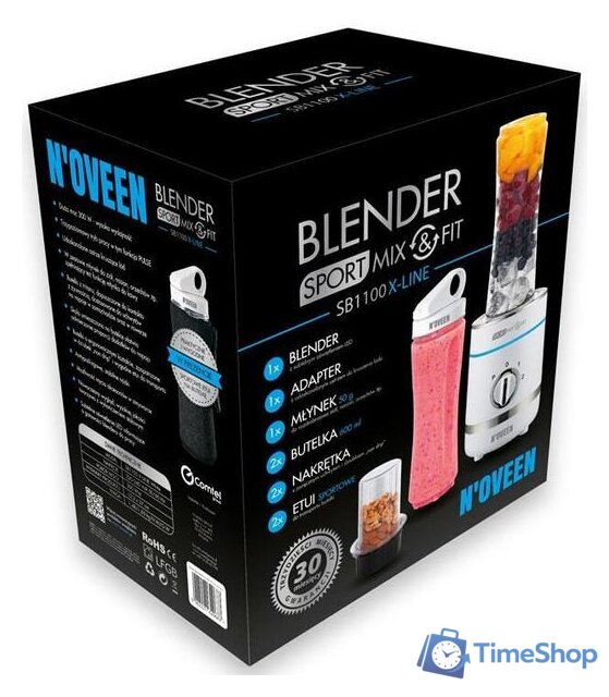 Стационарный блендер N'oveen Sport Mix & Fit SB1100 X-Line - Изображение №8 — Интернет-магазин Time-Shop