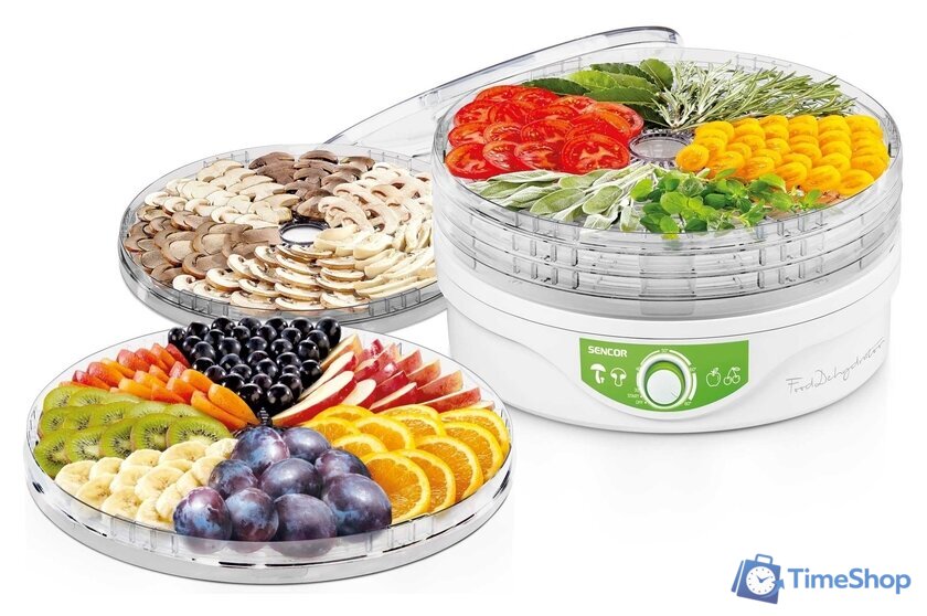 Сушилка для овощей и фруктов Sencor SFD 2105WH - Изображение №8 — Интернет-магазин Time-Shop
