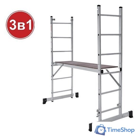 Лестница-трансформер Новая высота NV 1415 помост 6 ступеней - Изображение №1 — Интернет-магазин Time-Shop