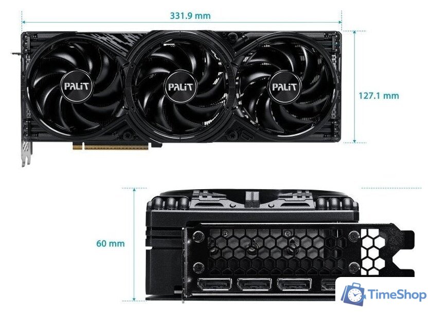 Видеокарта Palit GeForce RTX 5080 GamingPro OC V1 NE75080S19T2-GB2031Y - Изображение №10 — Интернет-магазин Time-Shop