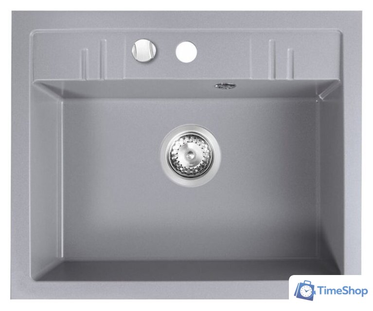 Кухонная мойка Ferro Mezzo II DRGM1/48/58GA (серый) - Изображение №1 — Интернет-магазин Time-Shop