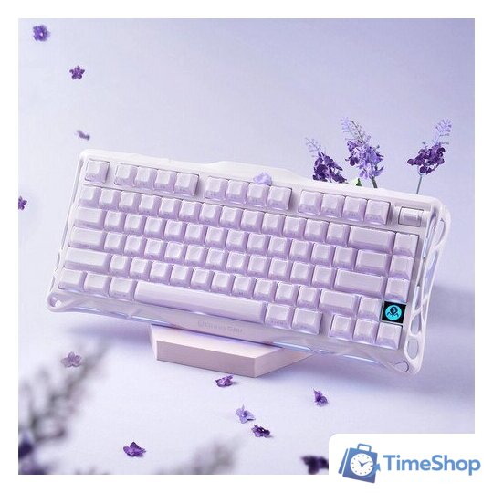 Клавиатура Gravastar Mercury K1 Special Edition Lavender Purple (GravaStar x Kailh Cherry Pink) - Изображение №4 — Интернет-магазин Time-Shop