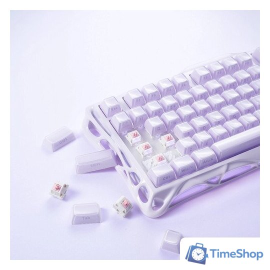 Клавиатура Gravastar Mercury K1 Special Edition Lavender Purple (GravaStar x Kailh Cherry Pink) - Изображение №8 — Интернет-магазин Time-Shop