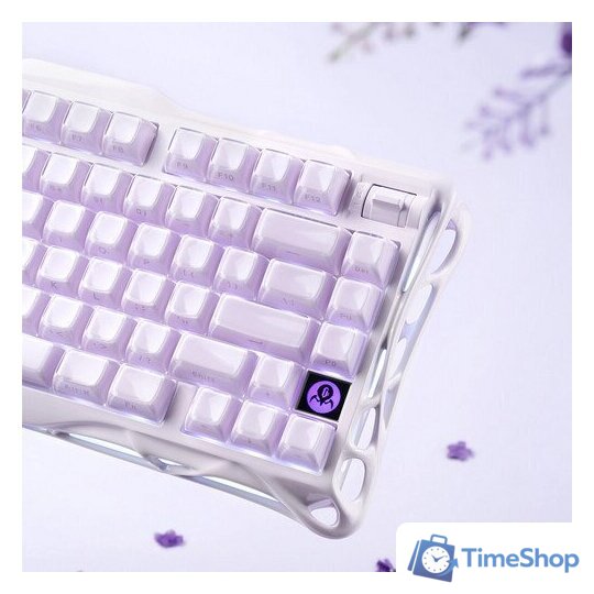 Клавиатура Gravastar Mercury K1 Special Edition Lavender Purple (GravaStar x Kailh Cherry Pink) - Изображение №5 — Интернет-магазин Time-Shop