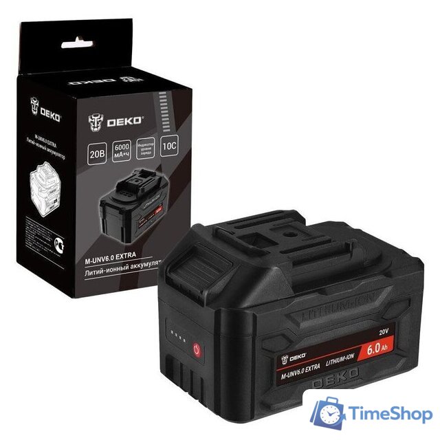 Аккумулятор Deko M-UNV6.0 Extra 081-1021 (20В/6 Ач) - Изображение №1 — Интернет-магазин Time-Shop