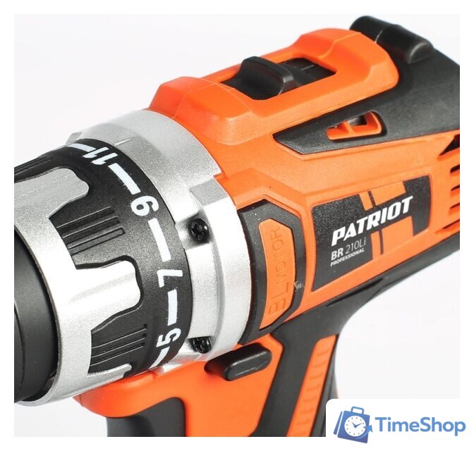 Дрель-шуруповерт Patriot BR 210Li 180301550 (с 2-мя АКБ, кейс) - Изображение №5 — Интернет-магазин Time-Shop