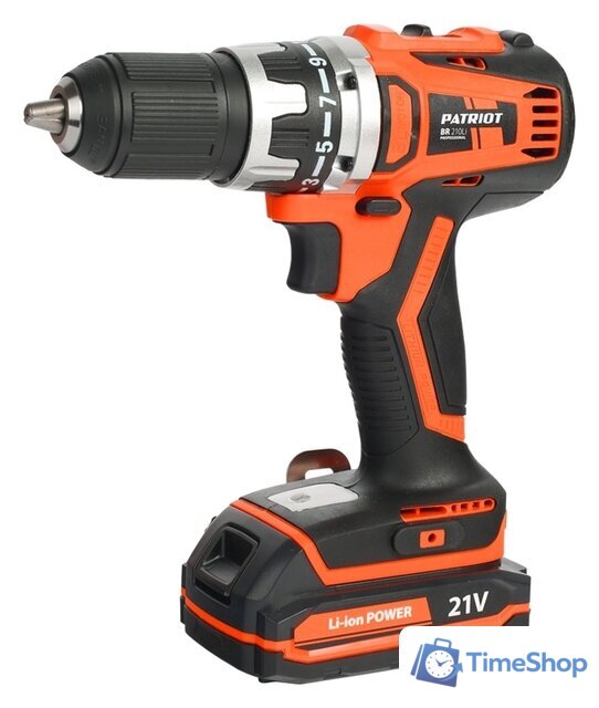 Дрель-шуруповерт Patriot BR 210Li 180301550 (с 2-мя АКБ, кейс) - Изображение №1 — Интернет-магазин Time-Shop