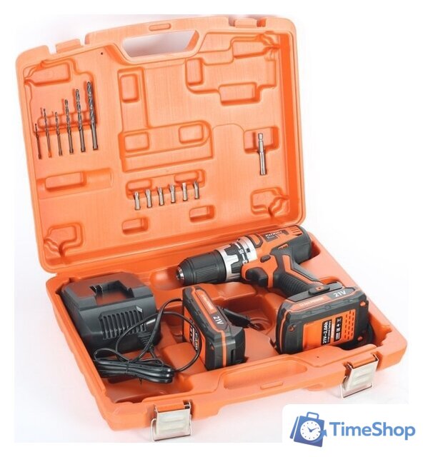 Дрель-шуруповерт Patriot BR 210Li 180301550 (с 2-мя АКБ, кейс) - Изображение №11 — Интернет-магазин Time-Shop