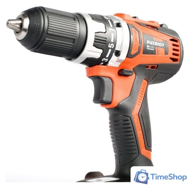 Дрель-шуруповерт Patriot BR 210Li 180301550 (с 2-мя АКБ, кейс) - Изображение №2 — Интернет-магазин Time-Shop