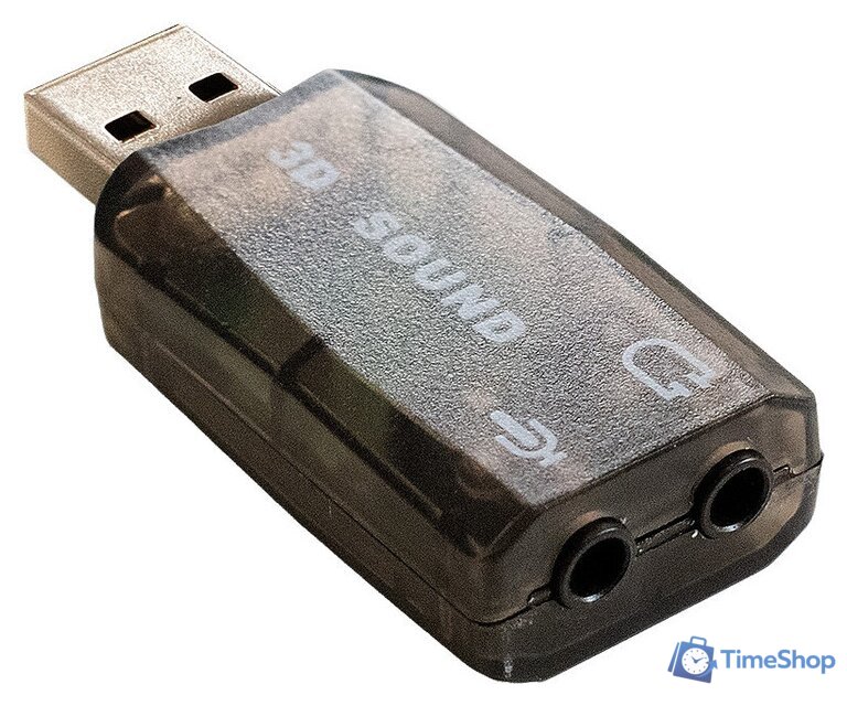 USB аудиоадаптер ExeGate EX-AU-01N EX294787RUS - Изображение №1 — Интернет-магазин Time-Shop