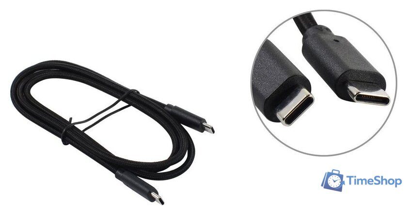 Кабель 5bites TC203-112B USB Type-C - USB Type-C (1.2 м, черный) - Изображение №1 — Интернет-магазин Time-Shop