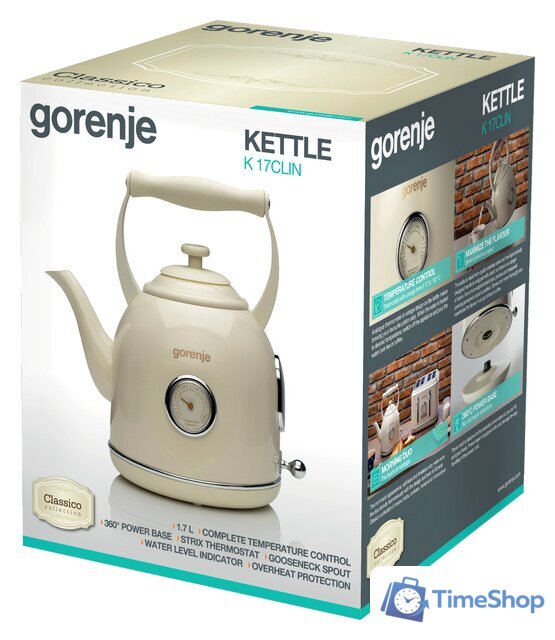 Электрический чайник Gorenje K17CLIN - Изображение №5 — Интернет-магазин Time-Shop