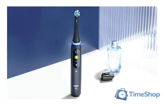 Электрическая зубная щетка Oral-B iO 8n (черный, 2 насадки) - Изображение №6 — Интернет-магазин Time-Shop