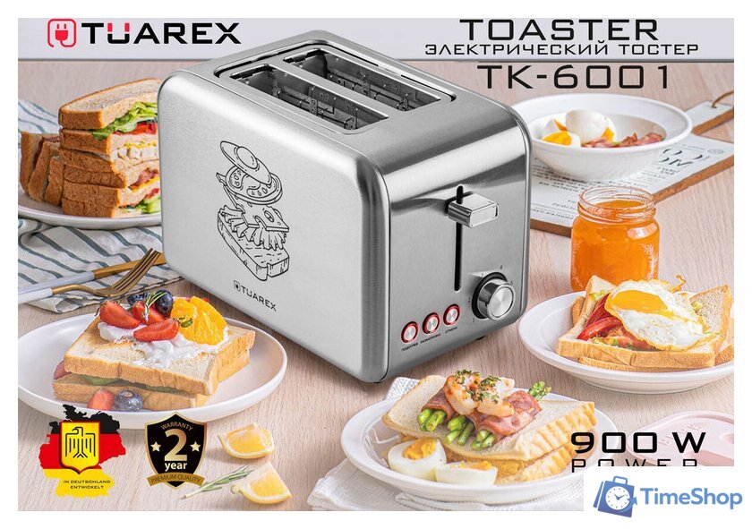 Тостер Tuarex TK-6001 - Изображение №10 — Интернет-магазин Time-Shop
