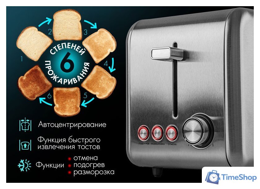 Тостер Tuarex TK-6001 - Изображение №13 — Интернет-магазин Time-Shop