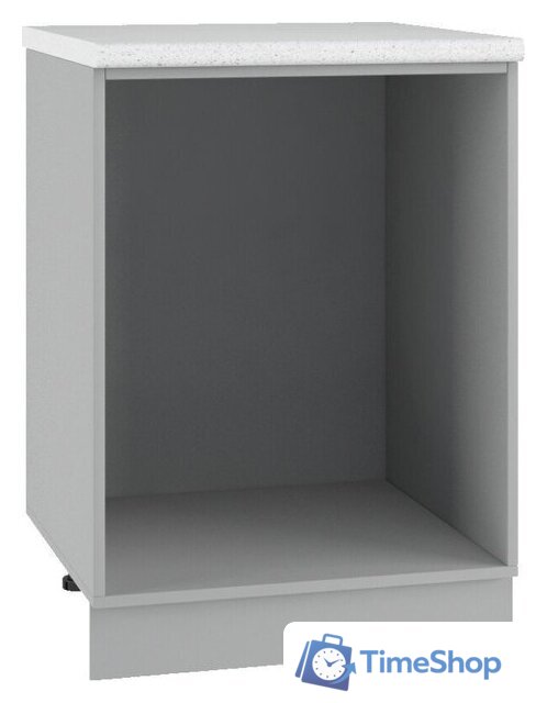 Шкаф напольный ДСВ Тренто СК2 600 (серый/белый) - Изображение №3 — Интернет-магазин Time-Shop
