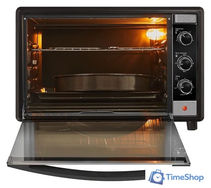 Мини-печь Nord (Nordfrost) RC 450 ZB pizza (черный) - Изображение №5 — Интернет-магазин Time-Shop