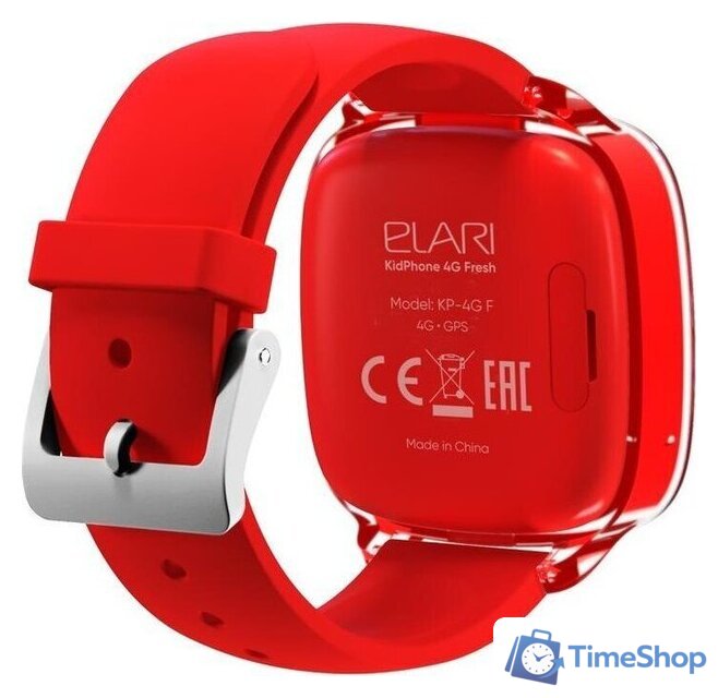 Детские умные часы Elari KidPhone Fresh 4G (красный) - Изображение №4 — Интернет-магазин Time-Shop