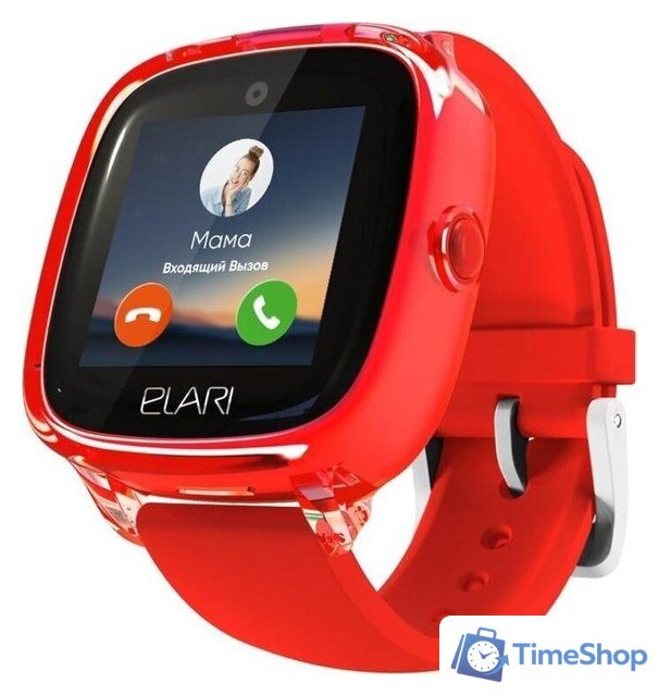 Детские умные часы Elari KidPhone Fresh 4G (красный) - Изображение №2 — Интернет-магазин Time-Shop