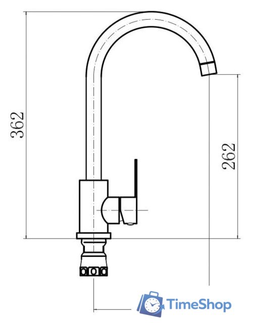 Смеситель Fashun A54001-13 - Изображение №2 — Интернет-магазин Time-Shop