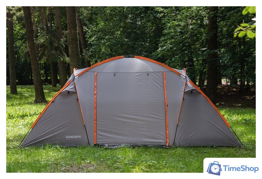 Кемпинговая палатка Sundays ZC-TT020-4P (2+2) (темно-серый/желтый) - Изображение №10 — Интернет-магазин Time-Shop