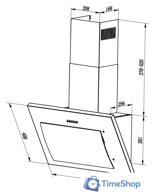Кухонная вытяжка LEX Mika 600 GS (белый) - Изображение №2 — Интернет-магазин Time-Shop