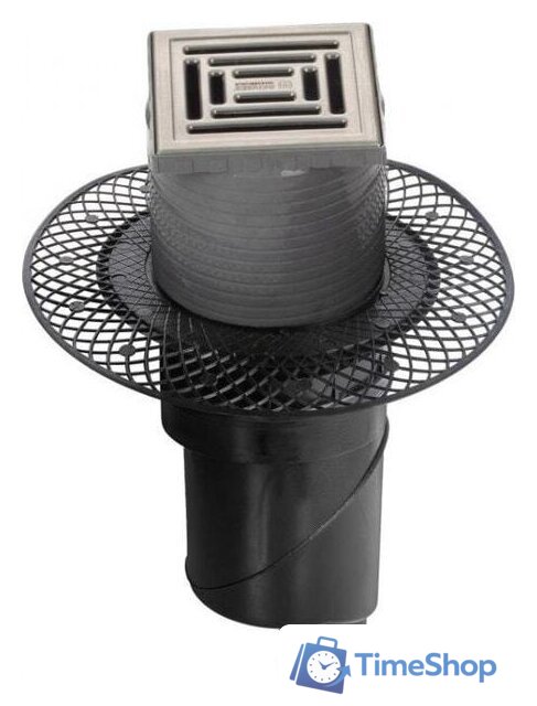 Трап/канал Berges Wasserhaus Platz Uno 150x150 090070 (матовый хром) - Изображение №1 — Интернет-магазин Time-Shop