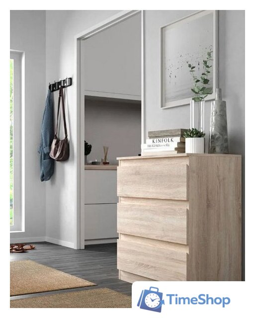 Комод НК-Мебель Stern Т-3 3-я 72674921 16мм (дуб сонома) - Изображение №2 — Интернет-магазин Time-Shop