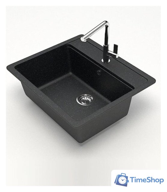 Кухонная мойка Teymi Helmi 57x50 T120107 (черный матовый) - Изображение №2 — Интернет-магазин Time-Shop