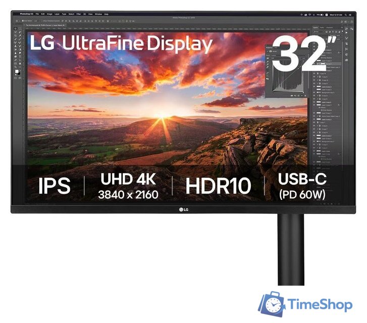 Монитор LG UltraFine 32UN880K-B - Изображение №1 — Интернет-магазин Time-Shop