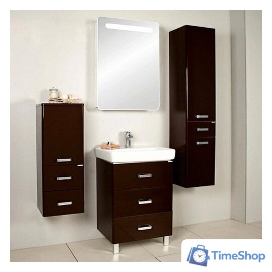  Акватон Америна 80 М Тумба коричневая (1.A169.1.01A.M43.0) - Изображение №2 — Интернет-магазин Time-Shop