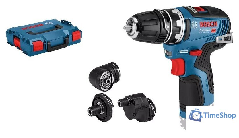 Дрель-шуруповерт Bosch GSR 12V-35 FC Professional 06019H3003 (без АКБ, набор сменных патронов, кейс) - Изображение №1 — Интернет-магазин Time-Shop