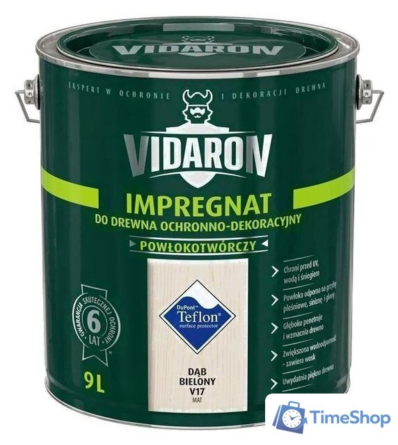 Пропитка Vidaron Impregnant V17 9 л (дуб беленый) - Изображение №1 — Интернет-магазин Time-Shop