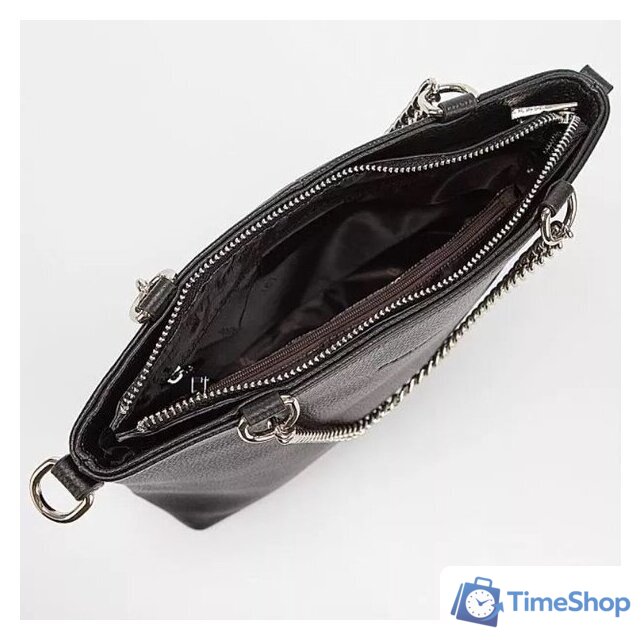 Женская сумка Poshete 845-SR20098OL-BLK (черный) - Изображение №3 — Интернет-магазин Time-Shop