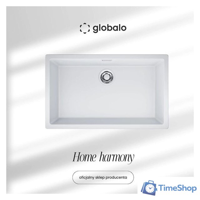 Кухонная мойка Globalo Aurilio 80.1 White Clean Tech - Изображение №1 — Интернет-магазин Time-Shop