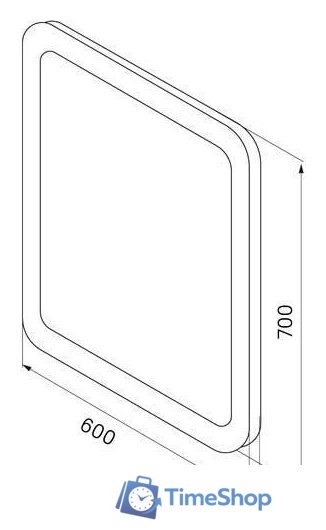  IDDIS Зеркало Edifice ЗЛП108 - Изображение №5 — Интернет-магазин Time-Shop