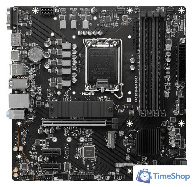Материнская плата MSI Pro B760M-P DDR4 - Изображение №1 — Интернет-магазин Time-Shop