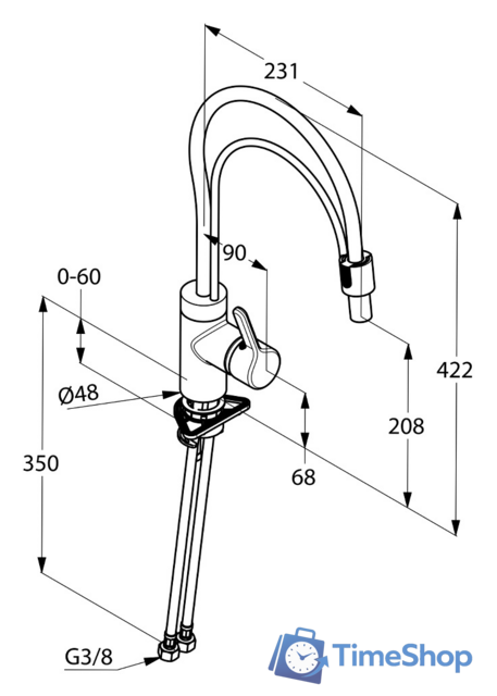 Смеситель Kludi Bingo Star 428590578 - Изображение №2 — Интернет-магазин Time-Shop