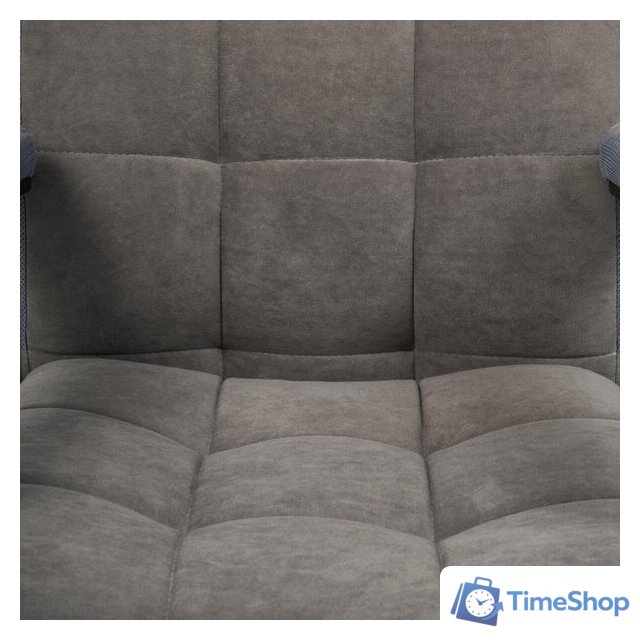 Офисное кресло TetChair Trendy (флок/ткань, серый) - Изображение №10 — Интернет-магазин Time-Shop