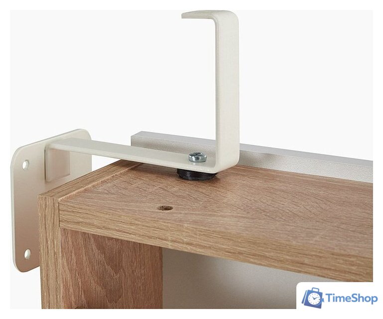 Тумба для обуви Трия Тип 16 с зеркалом (дуб сонома/белая шагрень) - Изображение №7 — Интернет-магазин Time-Shop