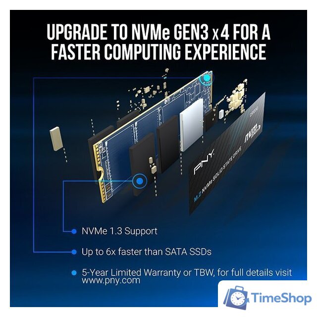 SSD PNY CS1030 2TB M280CS1030-2TB-RB - Изображение №3 — Интернет-магазин Time-Shop
