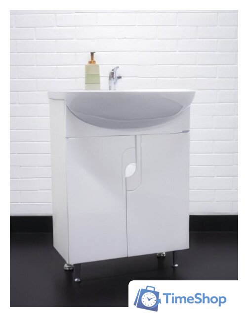  Айсберг Тумба под умывальник Уют 60 Лилия без ящика - Изображение №9 — Интернет-магазин Time-Shop