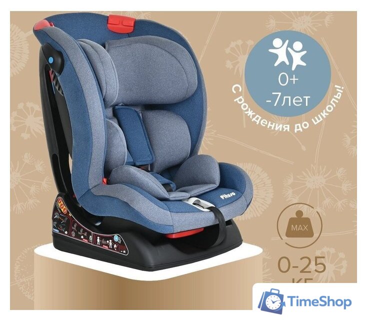 Детское автокресло Pituso Ruente R202 (джинс/светло-серый) - Изображение №11 — Интернет-магазин Time-Shop